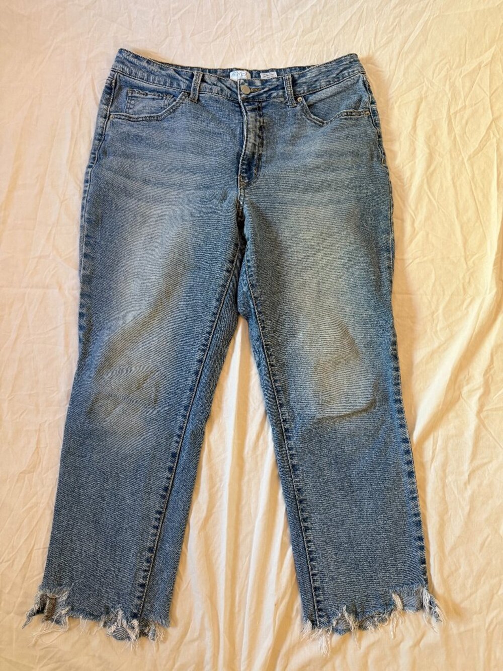 Time and Tru Frayed Hem Jeans Women's Size 12
